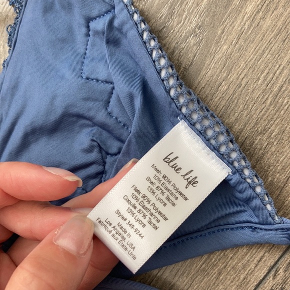Blue life bikini small top and bottom - Picture 5 of 6